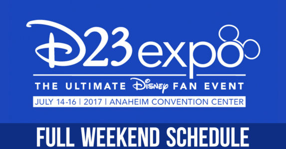 D23 Expo 2017 Full Weekend Schedule!